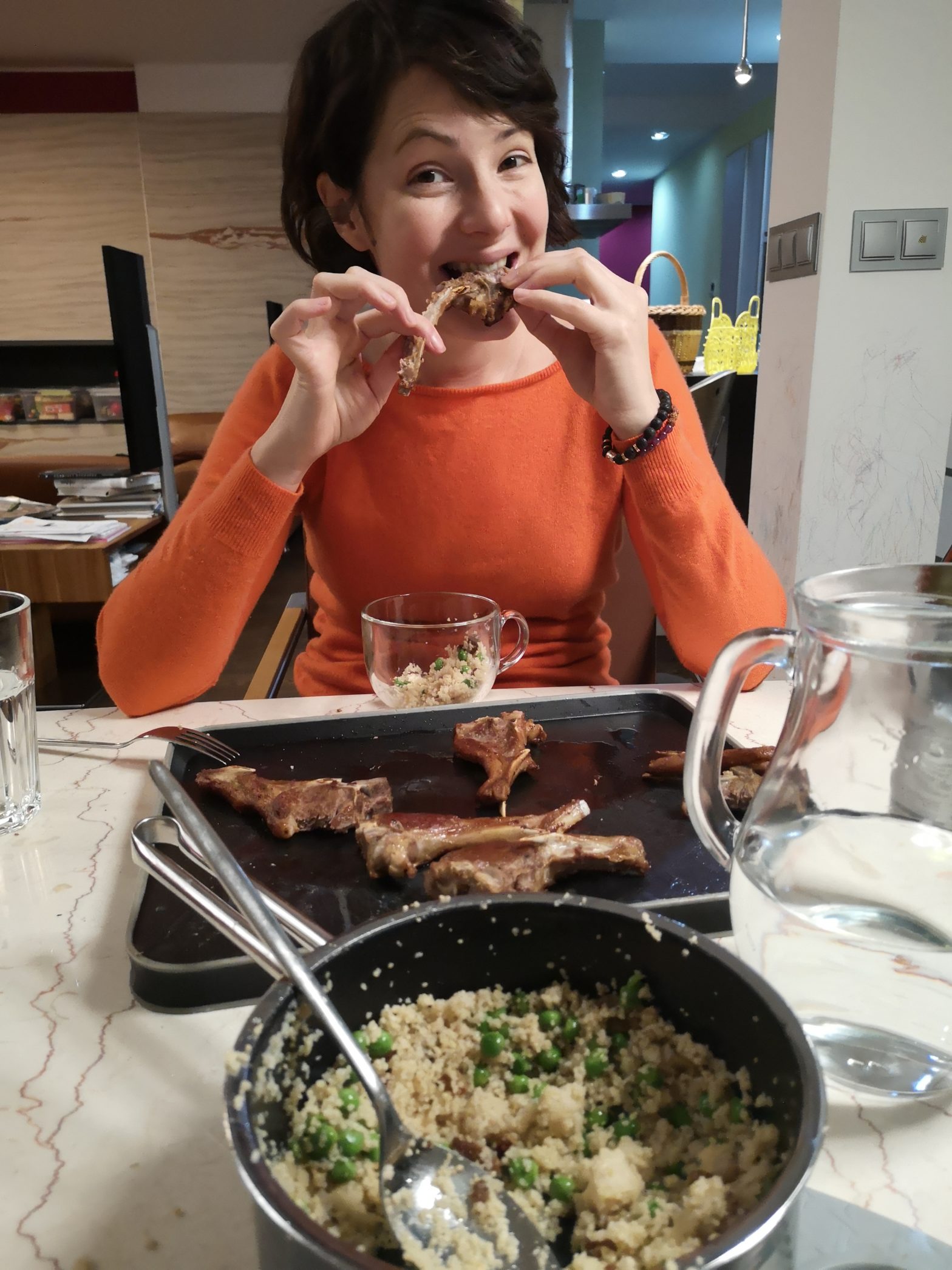 Jehněčí kotletky s kuskusem